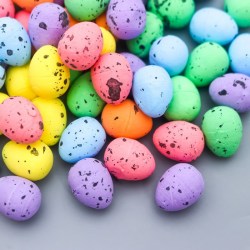 Декор пасхальный Яйцо - перепелиное набор 100 шт разноцветные 1,8х1,5х1,5 см