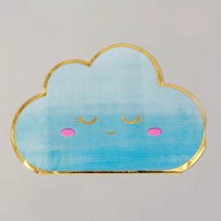 Салфетка бумажная «Детские грёзы», голубое облако, 33 см, набор 6 шт.
