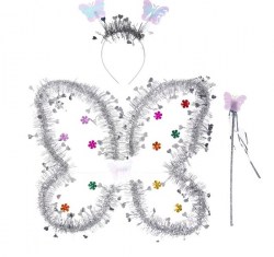 Карнавальный набор Бабочка, 3 предмета: крылья, ободок, жезл, цвет 