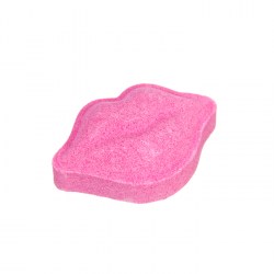Бомбочка для ванны "Губы", розовая, 50 г