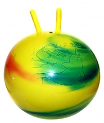 Мяч цветной с рогами ф550 ROBERTO 