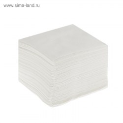 Салфетки бумажные белые, 24*24 см, 100 шт. 