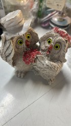 уценка Статуэтка фигурка Совы молодожены 12  см