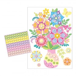 Набор для творчества. Аппликация бусинами Жемчужинка Букет. Летний полдень