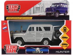Технопарк. Модель "Uaz Hunter. Армия России" 12см, свет-звук двер, баг, ин