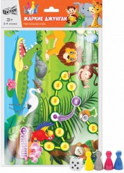 Настольная игра-бродилка "Жаркие джунгли" в пакете 07108