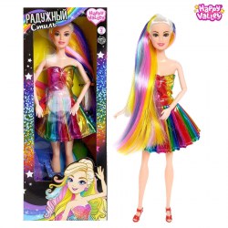 Кукла-модель шарнирная Радужный стиль, в платье