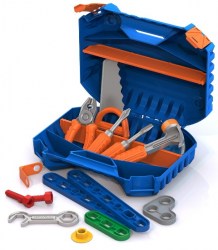 Набор инструментов с конструктором 47 деталей (в чемодане)	