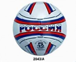 Мяч футбольный RUSSIA FLAG,size5,PVC,2-ч сл.,270гр.	