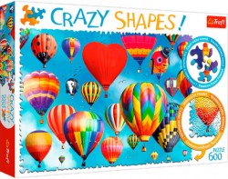 Пазлы "Цветные воздушные шары".600 дет,Crazy Shapes,Trefl