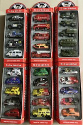 Набор машин (5 штук), 6 видов в коробке