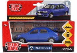 Машина "Renault Logan" 12 см металлическая инерционная