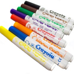 Фломастеры для малышей Crayola смываемые 8 шт