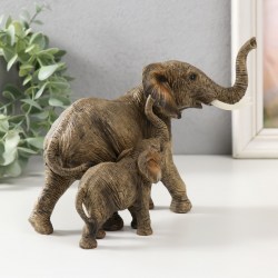 Статуэтка сувенир полистоун Слон слоненок 17 см