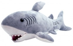 Мягкая игрушка Акула Блад 45 см серый