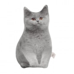 Мягкая игрушка антистресс Серый кот котик