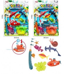 Игра 'Рыбалка' (8 предметов) с пароходом/субмариной, в блист