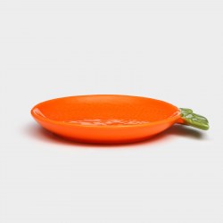 Тарелка керамическая Апельсин оранжевая 18 см