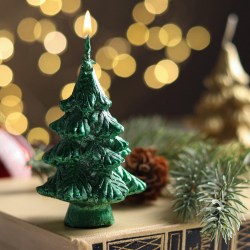 Свеча новогодняя Елочка зеленая 7 см