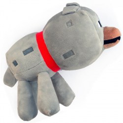 Мягкая игрушка Плюшевый волк из Майнкрафт 20х13х10 см