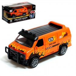 Машинка металлическая Пламя 1:43, инерция, МИКС