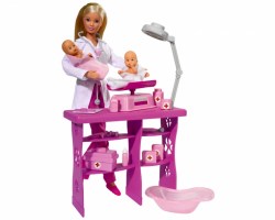 Набор Штеффи-детский доктор: кукла, 2 малыша, 12 медицинских инструментов