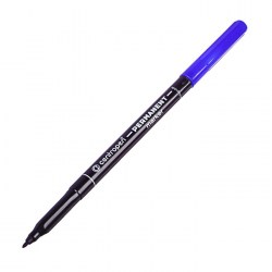 Маркер перманентный, Centropen 2536, диаметр 2.0 мм, линия письма 1 мм, синий, светостойкий