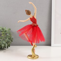 Статуэтка сувенир Балерина в красном платье 31 см