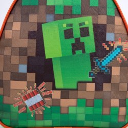 Рюкзак детский Майнкрафт крипер пиксели для мальчика
