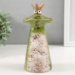 Фигурка керамика «Улыбчивая принцесса-лягушка» 8.4×7.7×18.3 см