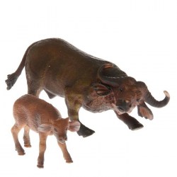 Набор животных «Лось/буйвол с детёнышем», 2 фигурки