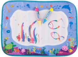 Коврик-водная многоразовая раскраска BONDIBON,МОРЕ 2 ручки в наборе, 39х29 см.	