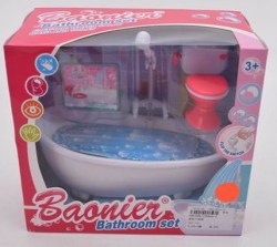 Ванная комната для кукол на батарейках