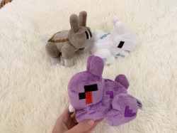 Мягкая игрушка Плюшевый алмазный кролик из Майнкрафт
