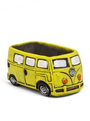 Горшок для цветов «Автобус» 300 мл, 13×7.5×6.4 см, керамика, жёлтый