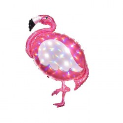 Шар фольгированный 33" «Фламинго», цвет розовый	