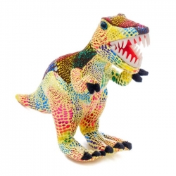 Мягкая игрушка "Динозавр Тиранозавр Жаккард" коричневый, 30 см 