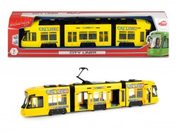 Городской трамвай 46 см желтый