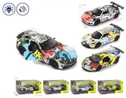 Машина Граффити инерционная на батарейках (свет,звук) спорт