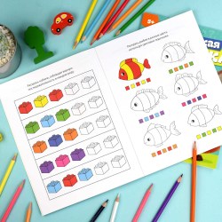 Книжка-раскраска для детей.Серия 'Логическая раскраска' 4 го