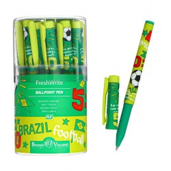 Ручка шариковая FreshWrite Футбол.Чемпионы.Бразилия 0,7 мм, синие чернила