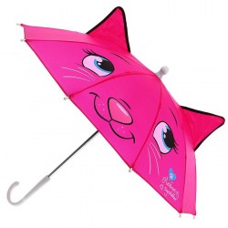 Зонт детский "Кошка-кокетка" с ушками, d=48 см