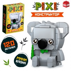 Конструктор блочный «PIXI. Коала», животные, мини блоки, 120 деталей															