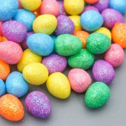 Декор пасхальный Яйцо блеск набор 100 шт разноцветные