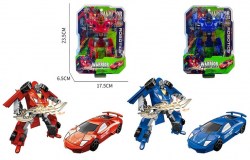 Робот-машина TRANSFORMATION, красный/синий в блистере