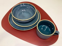 Набор посуды Blu reattivo синяя 4 предмета