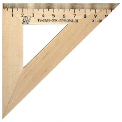 Треугольник деревянный, 45*11 см, УЧД, 