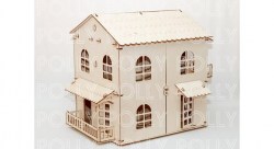 Конструктор деревянный кукольный домик Мультидом