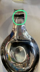 уценка Подставка из нержавеющей стали под ложку 24х10,5 см