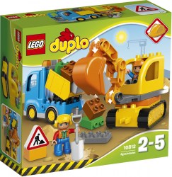 LEGO DUPLO 10812 Грузовик и гусеничный экскаватор Конструктор